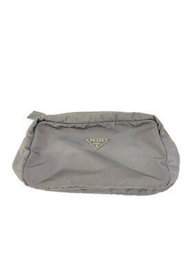 Prada Pouch Clutch Gray